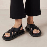 Trunca Padded Sandal in Black