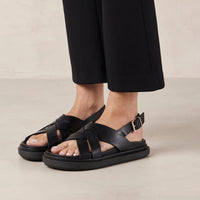 Trunca Padded Sandal in Black