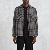 Whiting Overshirt in Black Twin Weave