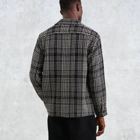 Whiting Overshirt in Black Twin Weave