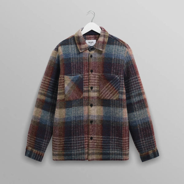 Whiting Overshirt in Wool Blend Check