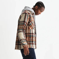 Whiting Overshirt in Wool Blend Bobble