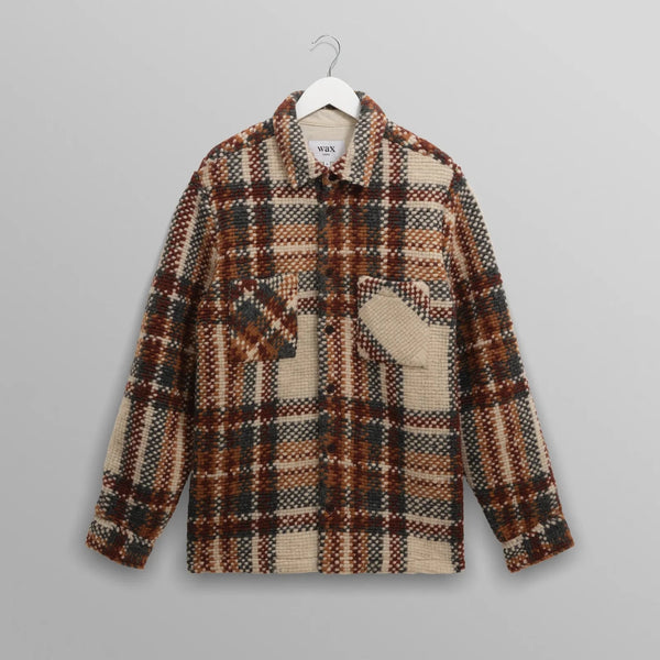 Whiting Overshirt in Wool Blend Bobble
