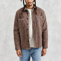 Whiting Overshirt in Mini Check Fleece