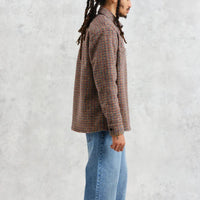 Whiting Overshirt in Mini Check Fleece