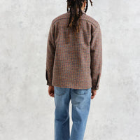 Whiting Overshirt in Mini Check Fleece