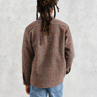 Whiting Overshirt in Mini Check Fleece