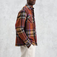 Whiting Overshirt in Wool Blend Check Multi