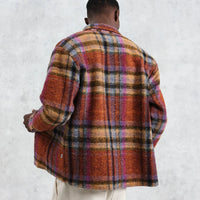 Whiting Overshirt in Wool Blend Check Multi