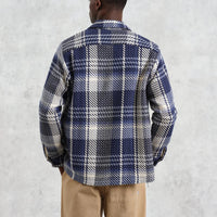 Whiting Overshirt in Navy Spear Check