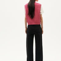 Mica Knitted Vest in Pink Links