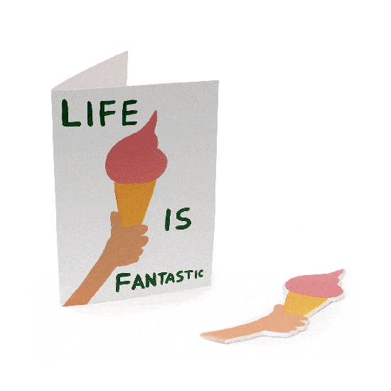 Life is Fantastic Puffy Sticker Card