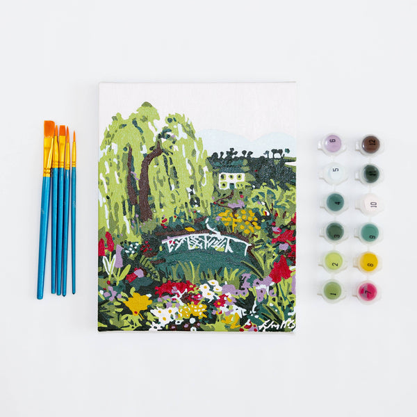 Spring Garden Paint by Numbers Framed
