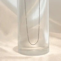 Pressed Chain Necklace in Silver