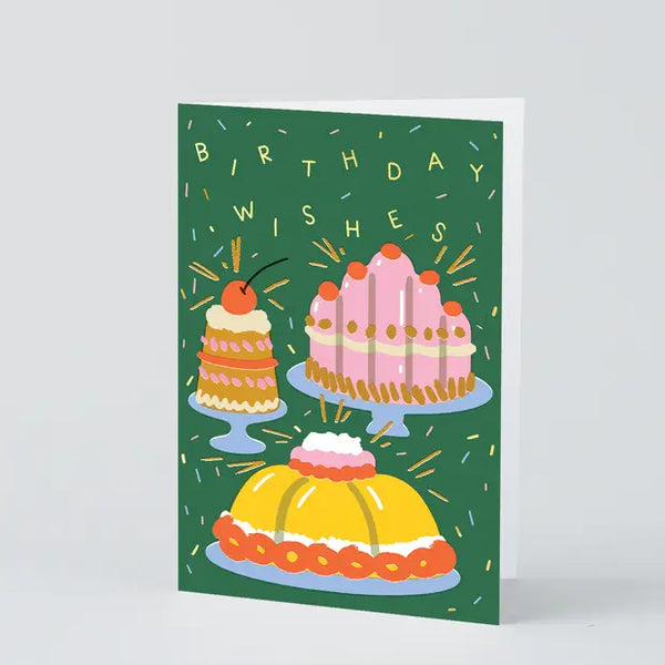 Birthday Wishes Cakes Card