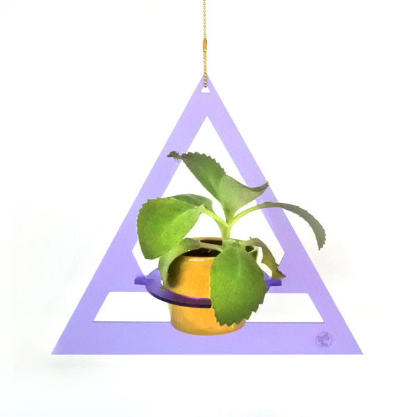 Small Triangle Plant Hanger in Lavender