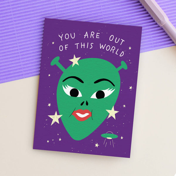 Alien Babe Card