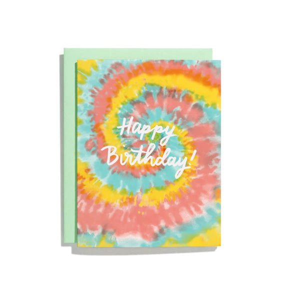 Tie Dye Birthday Card