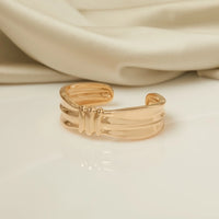 Gold Plated Bow Cuff