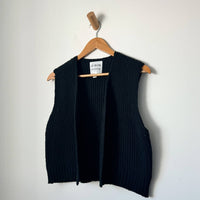 Granny Sweater Vest in Black