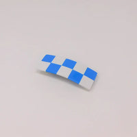 Checker Clip in Blue/White