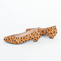 Campy Heel in Tan Cheetah