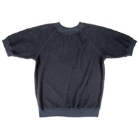Shaggy Short Sleeve Sweatshirt in Black