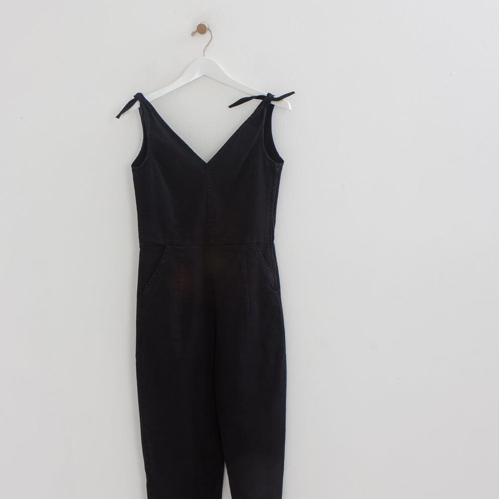 Slate Overalls in Black Gemini