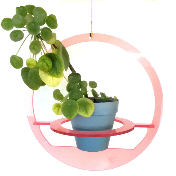 Medium Round Plant Hanger in Pink