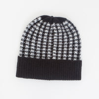 Mixed Plaid Hat in Black/Grey
