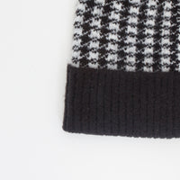 Mixed Plaid Hat in Black/Grey
