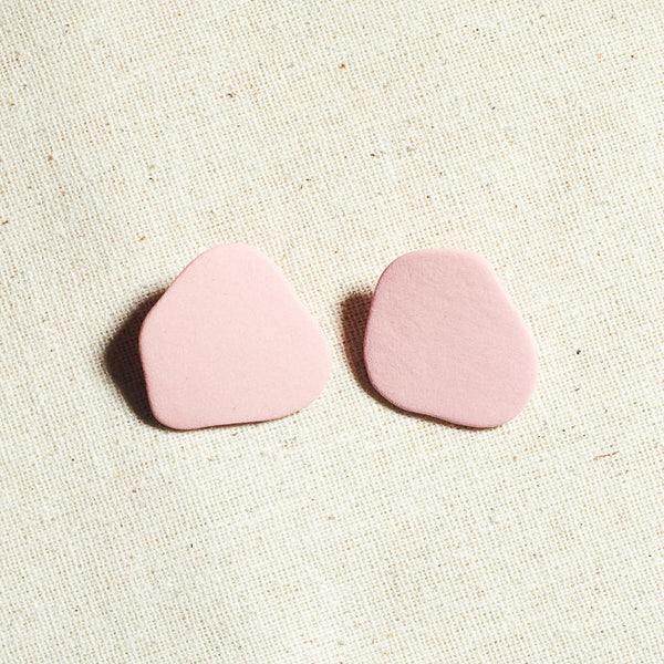 Blob Earrings in Pink