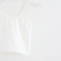 Sporty Tank in Washed White