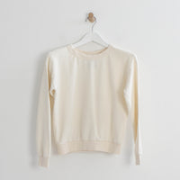 Crux Cropped Sweatshirt in Washed White