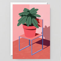 Plant and Chair Art Card
